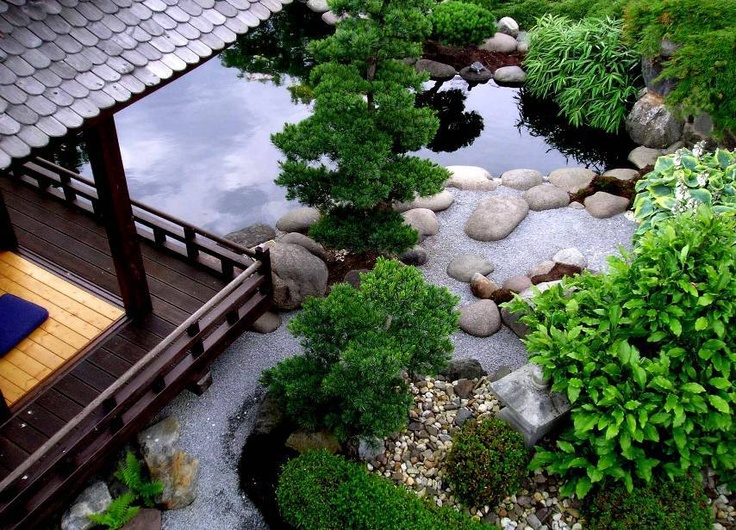 thiết kế sân vườn theo phong cách của Nhật Bản