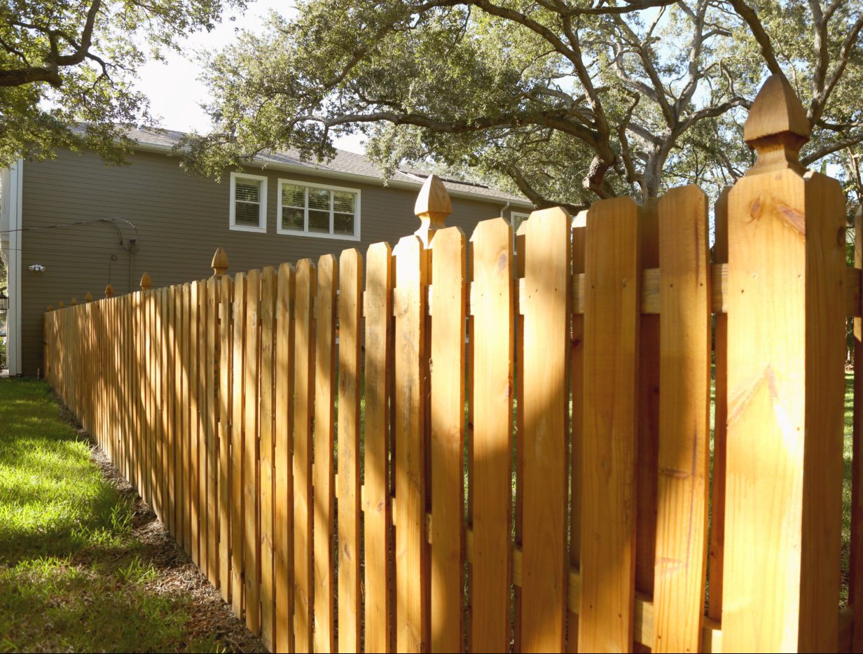 Hàng rào bằng gỗ giúp mang đến cảm giác thân thiện, gần gũi